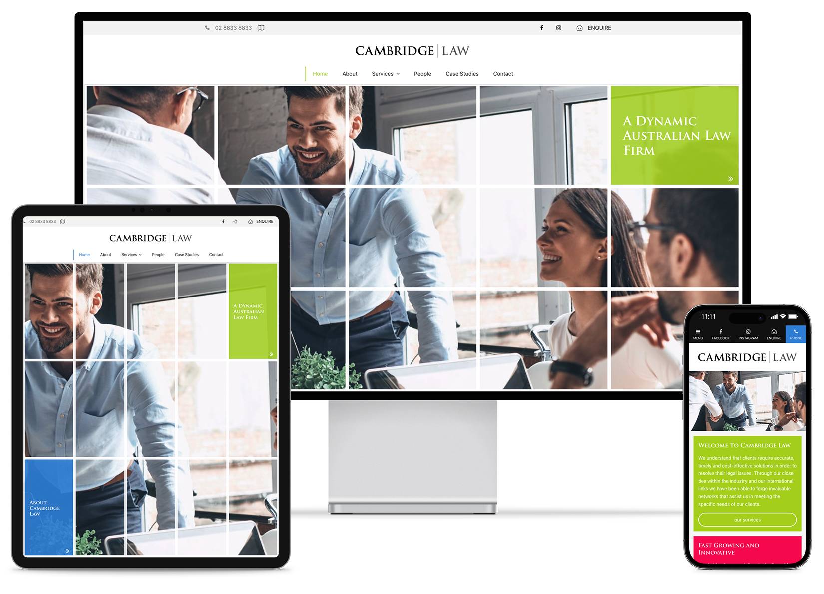 Legal website built by professionals